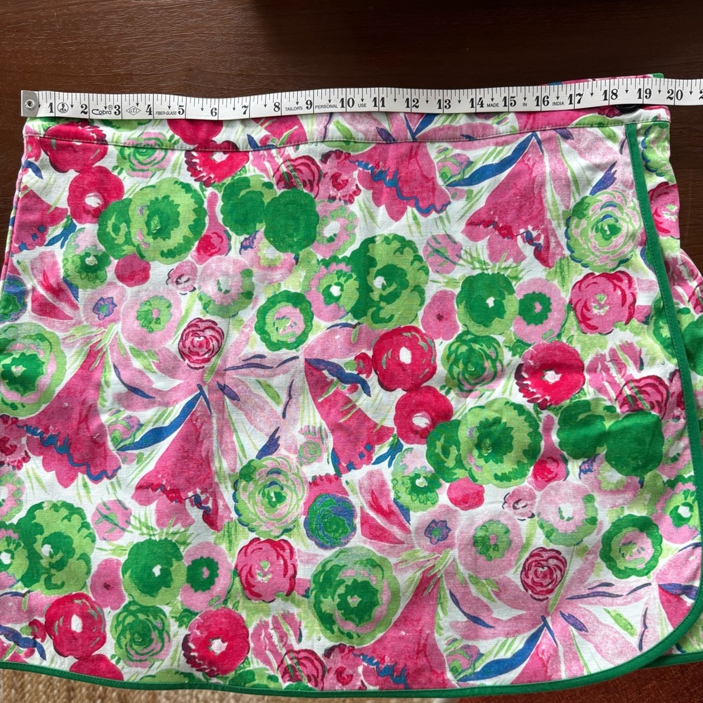 Frances Valentine Pink and Green Floral Scooter Skirt Skort - Picture 7 of 8